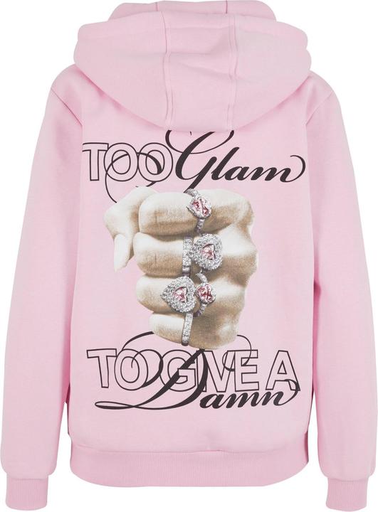 Actual product image Miss Tee Give A Damn Ladies Fluffy Hoody - 174147 (4XL)