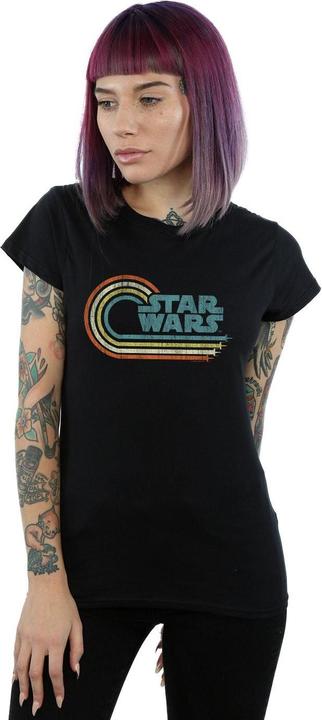 Immagine prodotto Star Wars Retro Wave Logo Maglietta Donna (XXL)