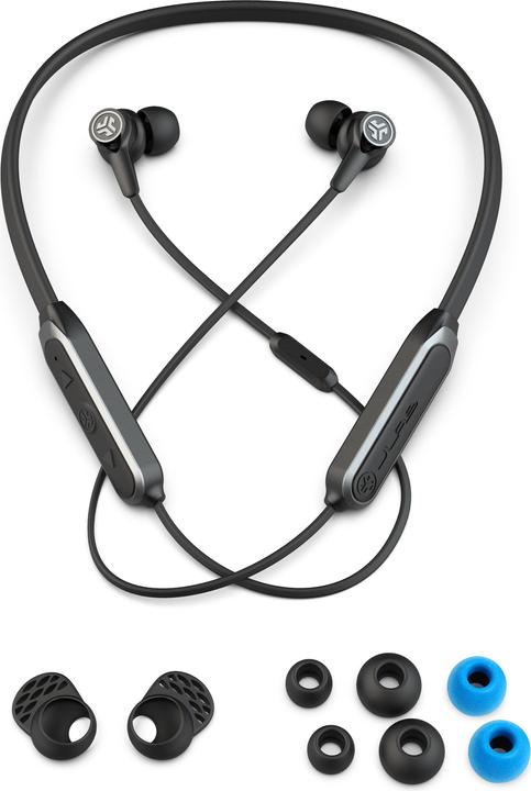 Produktbild JLab Audio Epic ANC Earbuds w Neckband IEUEBEPIC, Black (ANC, 10 h, Kabellos)
