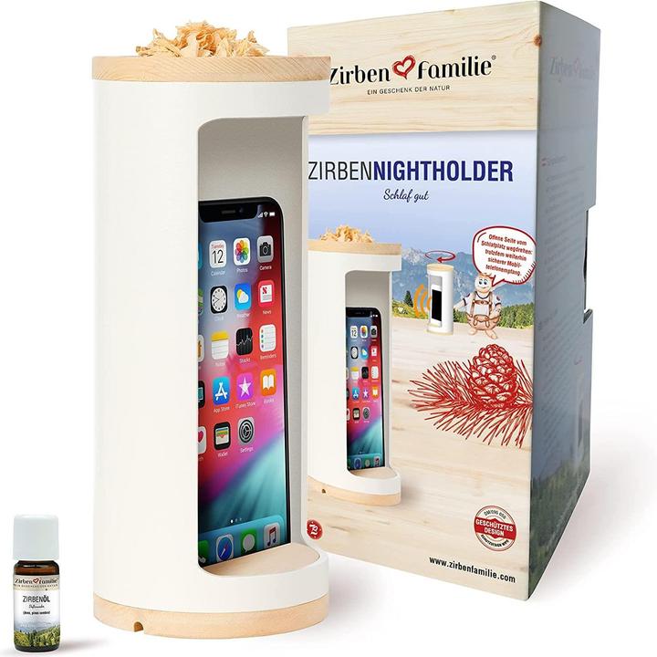 Actual product image ZirbenFamilie Nightholder WHITE