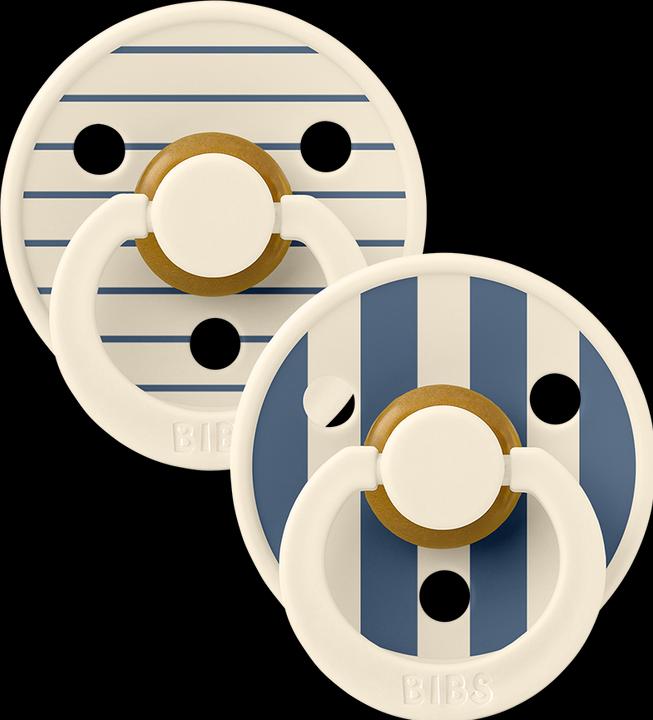 Immagine prodotto Bibs Sucette Studio Colour 2 PACK Latex Round 6-12m Pin Ivory Vanilla Mix (2 x, 6 - 12 M.)
