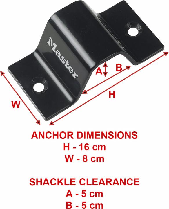 Actual product image Master Lock Wall / floor anchors 1489EURDAT