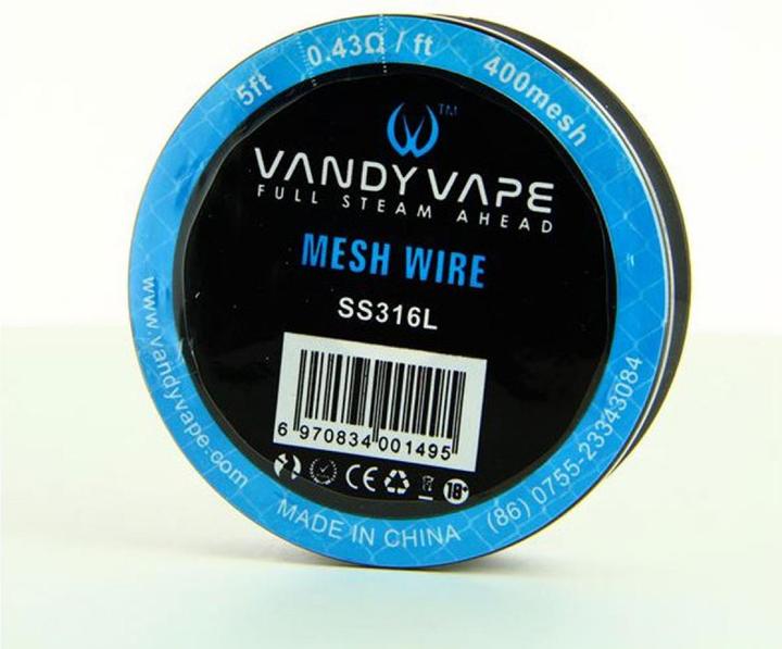 Produktbild Vandy Vape Bobine Mesh Wire SS316L-400 0.43Ohm