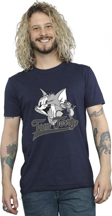 Actual product image Tom & Jerry Mens Greyscale Square T-Shirt (XL)