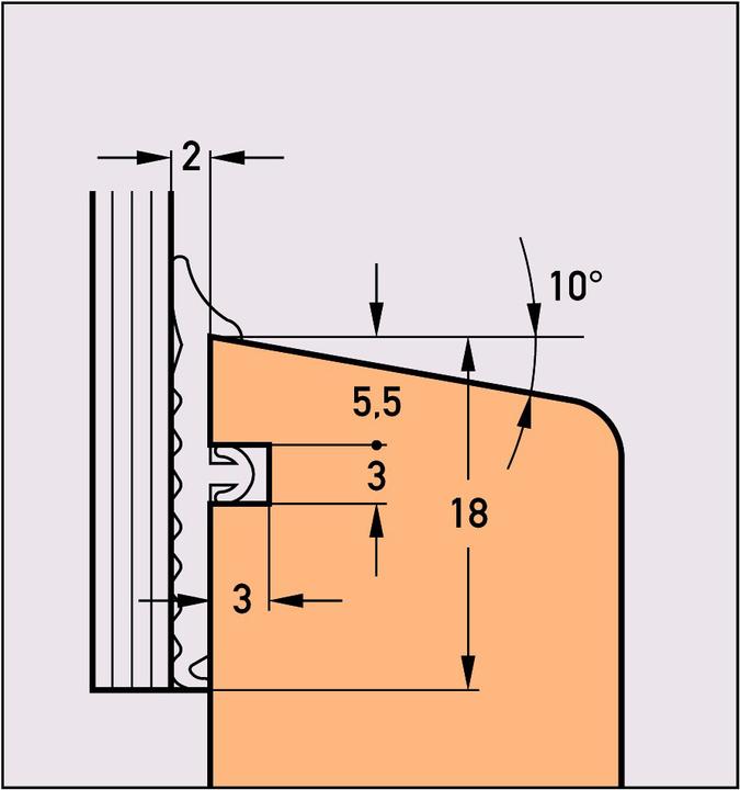 Actual product image Deventer Sealing profiles S 9855 b