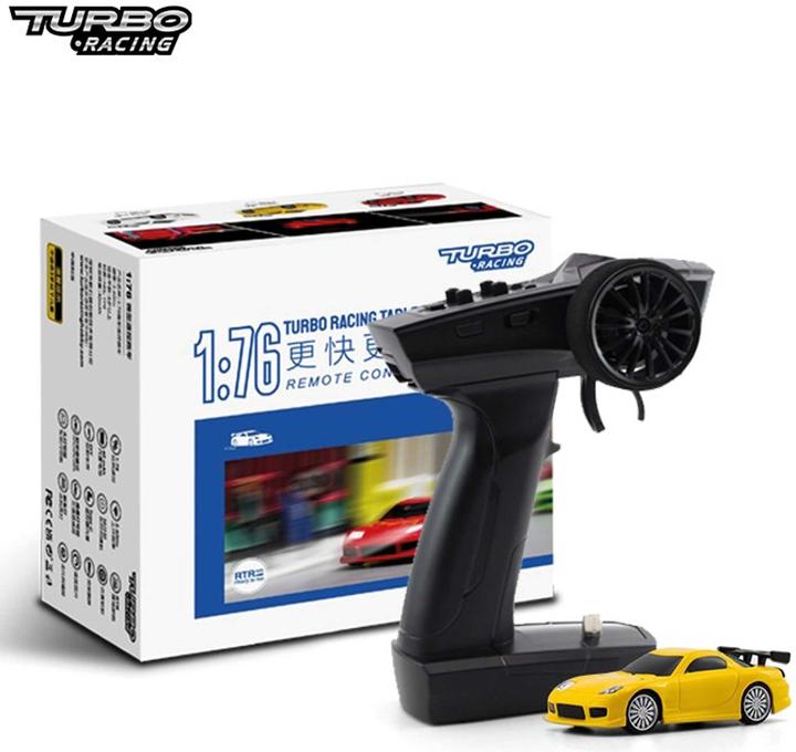 Productafbeelding Turbo Racing 1/76 C71 Sport RC Auto RTR geel (RTR Gereed voor gebruik)