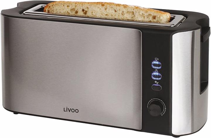 Actual product image Livoo Large slot stainless steel toaster
