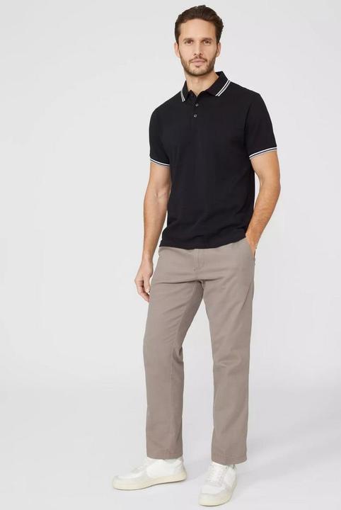 Produktbild Universal Textiles Poloshirt Mit kontrastfarbenen Streifen (XL)