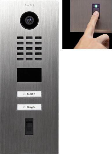 Actual product image Doorbird IP Door Station D2102FV Fingerprint 50 (Wi-Fi)