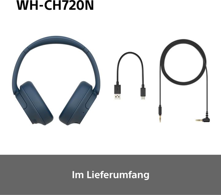 Actual product image Sony WH-CH720N (NC, 35 h, Wireless, Cable)