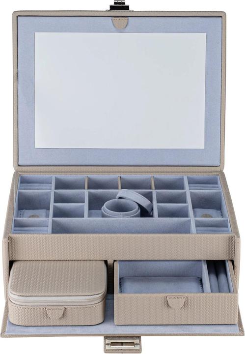 Produktbild Windrose 803954.07 - Schmuckkoffer L mit Einsatz Corbello taupe