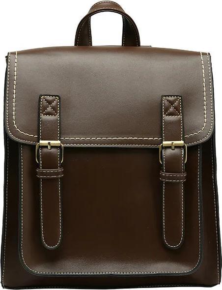 Only-Bags.Store Vintage Pu cuir Sac à dos Mode Sacs d'école de haute qualité Sac à bandoulière de loisirs