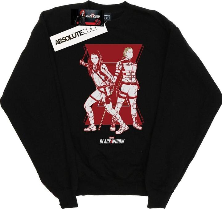 Black Widow Movie Sisters Silhouette Sweatshirt