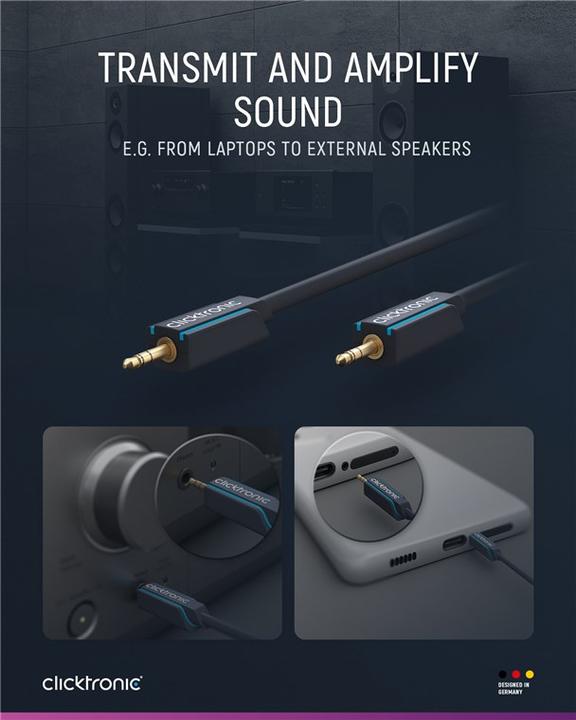 Produktbild clicktronic Mp3 (1 m, 3.5mm Klinke (AUX))