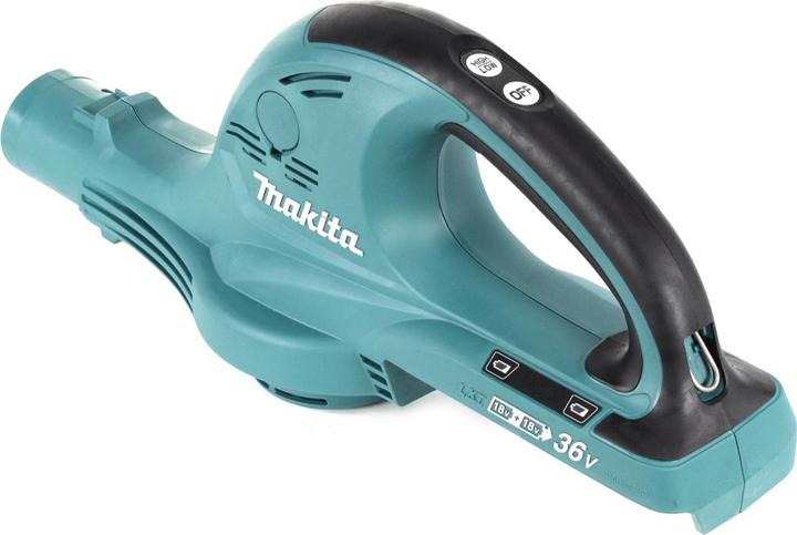 Actual product image Makita DUB 361 T 2x 18 V / 36 V battery-powered leaf blower + 2x BL 1850 5 Ah / 5000 mAh battery (Rechargeable battery operated, Leaf blower)