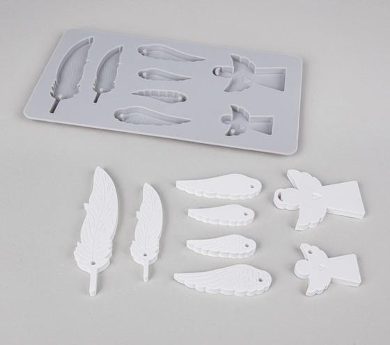 Actual product image Rayher Silicone casting mould "Angel & wings"