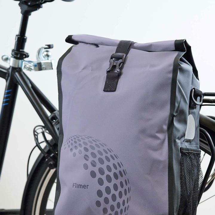 Actual product image Filmer Bike bag for the pannier rack (16 l, Luggage carrier bag)