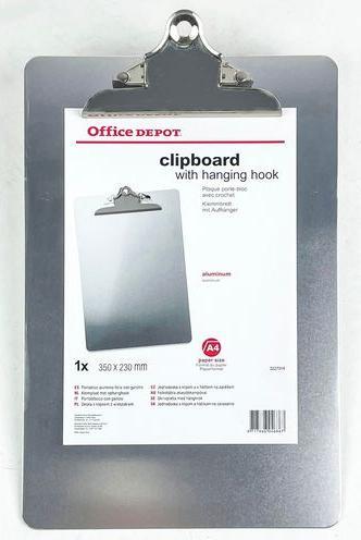 Image du produit Office Depot Planche à pince A4 Gris 110 feuilles (23 x 35 cm)
