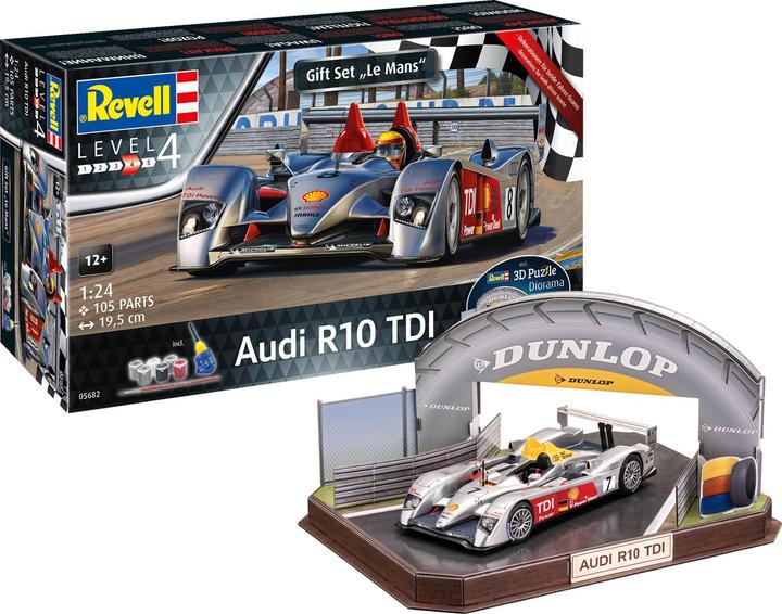 Actual product image Revell Gift Set Audi R10 TDI Le Mans + 3D Puzzle Diorama