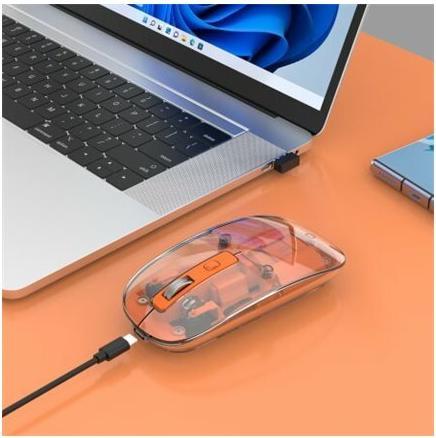 Produktbild Manhattan MH Transparent 4D mouse, White (Kabellos)