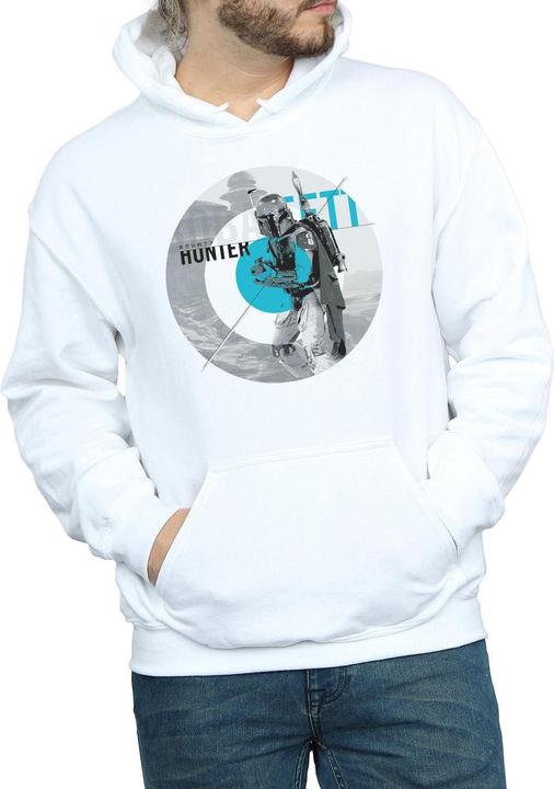 Actual product image Star Wars Mens Boba Fett Bounty Hunter Circle Hoodie (S)