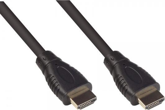 Image du produit Good Connections Câble de connexion HDMI 2.0b, 4K / UHD @60Hz, 18 Gbit/s, contacts dorés, noir, 1m, Good Connecti (1 m, HDMI)