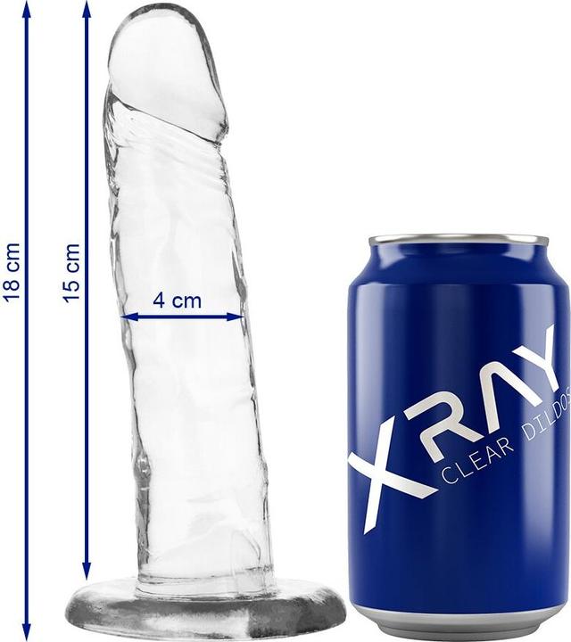 Image du produit X Ray Xray Clear Dildo Transparent 18cm X 4cm