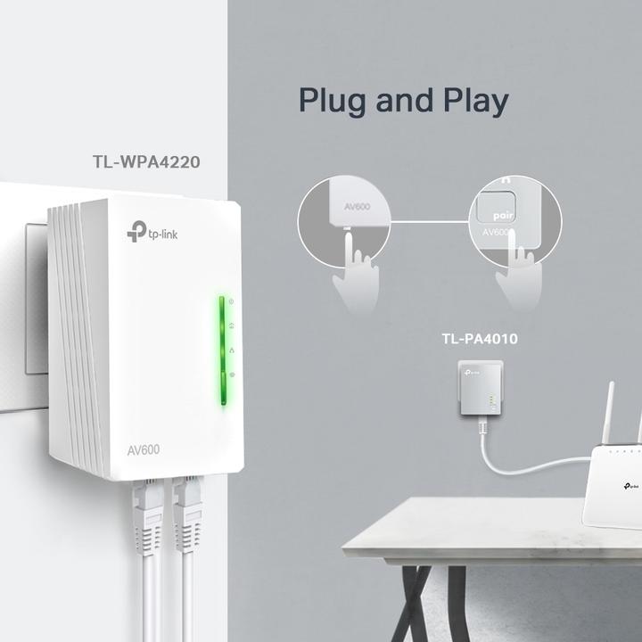 Actual product image TP-Link Powerline TL-WPA4221 KIT (600 Mbit/s)