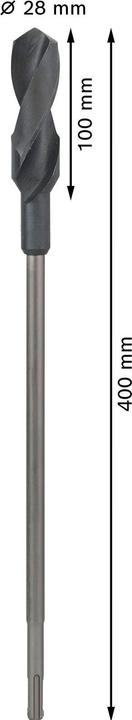 Immagine prodotto Bosch Professional Zubehör Punta per installazione PRO Wood HSS, 28 x 100 x 400 mm (28 mm)
