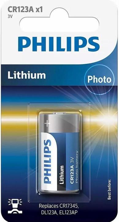 Actual product image Philips Lithium (1 pcs., RCR123A, 1500 mAh)