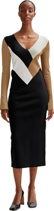 Actual product image BOSS Womens/Ladies Florency Ribbed Long-Sleeved Midi Dress (34 D)