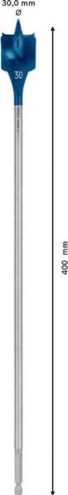 Produktbild Bosch Professional Zubehör EXPERT Self Cut Speed Flachfräsbohrer, 30 x 400 mm (30 mm)