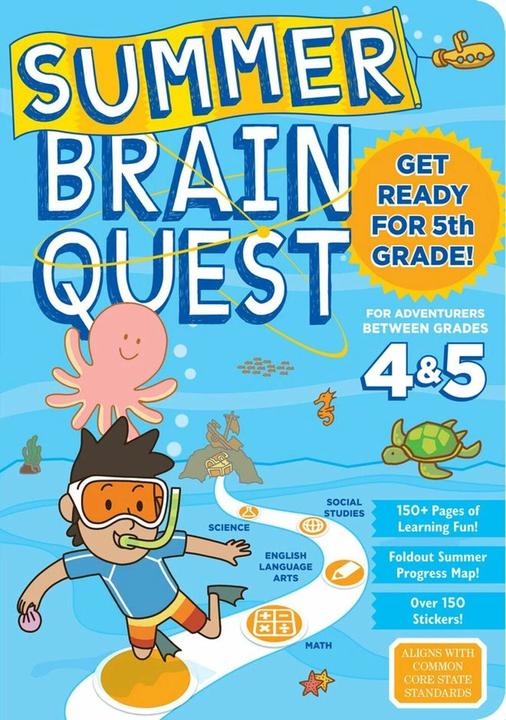 Actual product image Summer Brain Quest: Between Grades 4 & 5 (English, Claire, Workman Publishing Heos, Bridget Piddock, 2017)