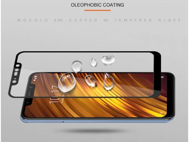 Actual product image Screenguard Xiaomi POCOPHONE F1 Full Screen Protective Glass Film 2.5D 9H (1 Piece, Xiaomi Pocophone F1)
