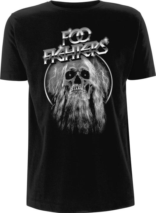 Image du produit Foo Fighters T-Shirt adulte unisexe tête de mort barbu (M)