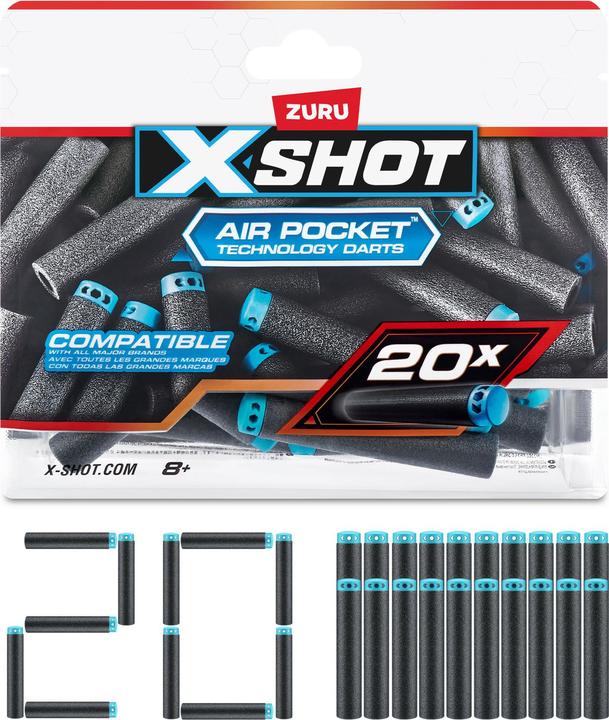 Xshot X-Shot Excel 20PK Refill Darts Foilbag