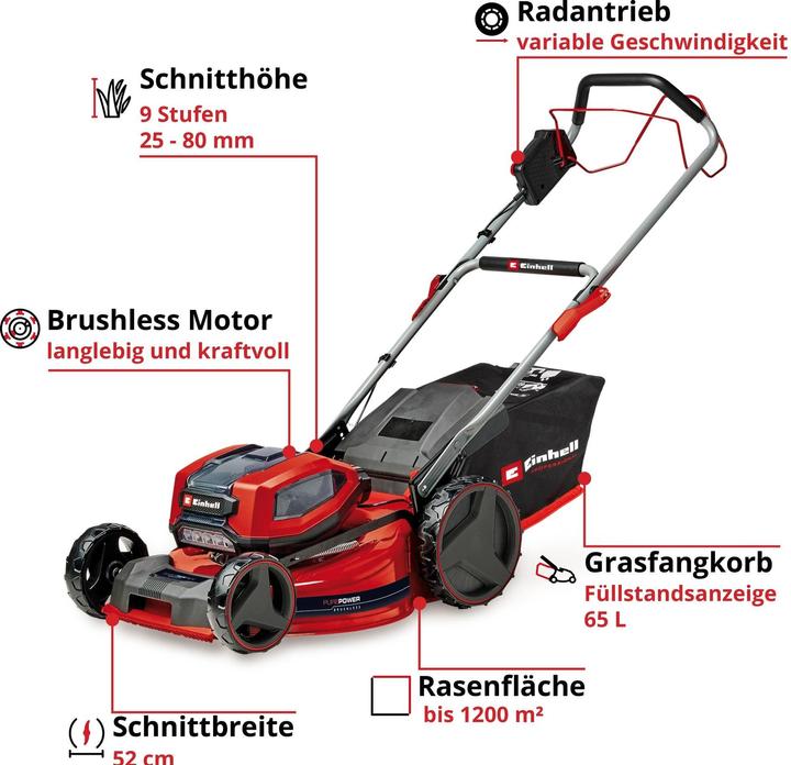 Immagine prodotto Einhell GP-CM 36/52 S (Batteria ricaricabile)