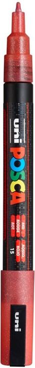 Produktbild Posca Marker PC-3M Rundspitze (Glitter Rot, 1.30 mm, 1 x)