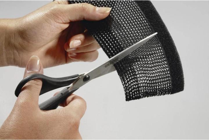 Productafbeelding Hama Flexibele stoffen beschermslang, universeel, 20 - 40 mm, 1,8 m, zwart (Kabeldoorvoer, 180 cm)
