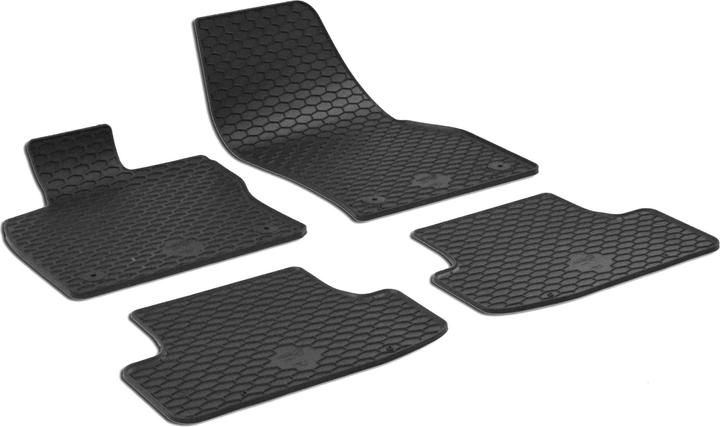 Walser Rubber mats for VW T-Roc BJ 2017 - today (2 front mats + 2 rear mats)
