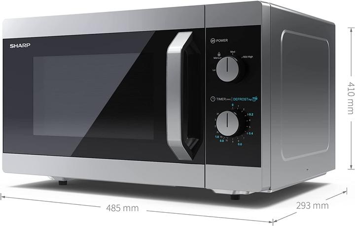Actual product image Sharp Microwave oven YC-MS31E-S Free standing, 900 W, Silver (23 l)