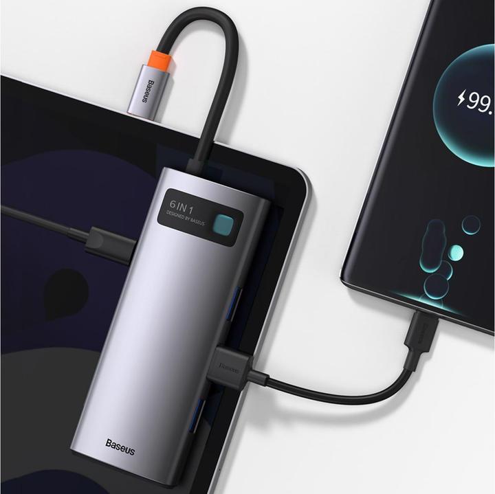 Produktbild Baseus Metal Gleam (USB-C, 6 Ports)