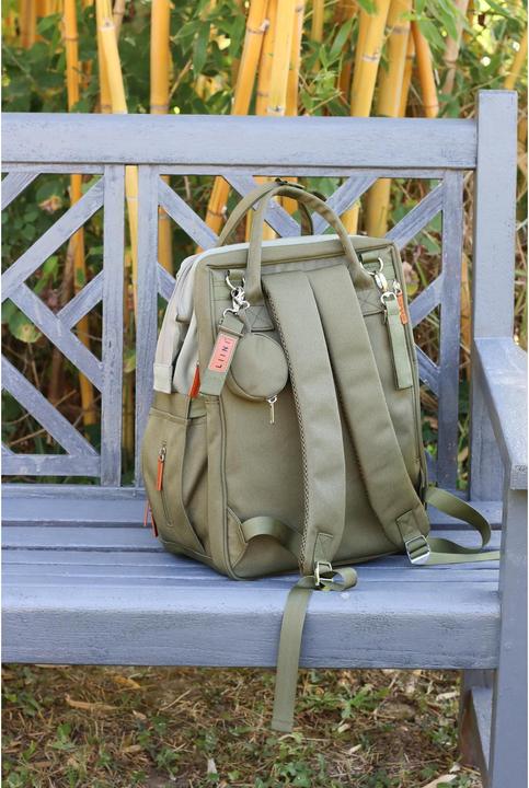 Image du produit Liini Sac à dos à langer olive rPET
