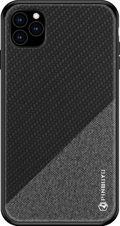Produktbild Pinwuyo iPhone 11 Pro Slim Stoff Gummi Hülle Schwarz Grau (Apple iPhone 11 Pro)