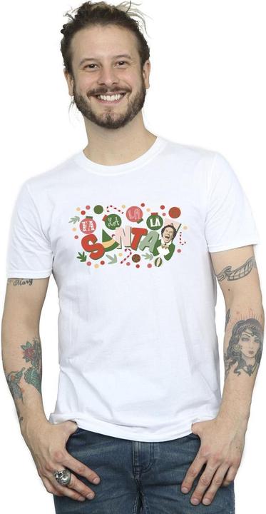 Actual product image Elf Mens Santa Fa La La T-Shirt (M)