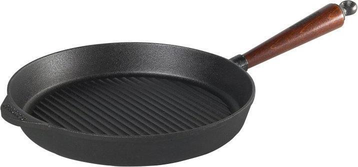 Actual product image Skeppshult Cast Iron Grill Pan 28 cm Beech (28 cm, Grill pan, Cast iron)