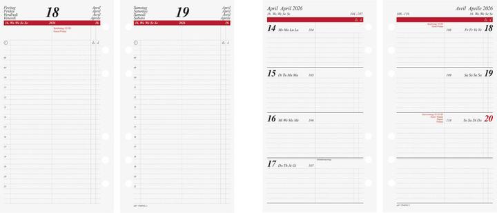 Actual product image Idé Contenu annuel TIMING (A5, No binding, German, Italian, French, English)