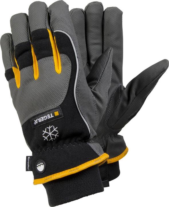 Immagine prodotto Tegera Ejendals 9126, Guanti da officina, Nero, Grigio, Giallo, Adulto, Unisex, Antigraffio (8)