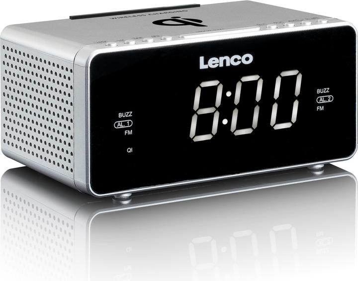Immagine prodotto Lenco CR-550, Radio sveglia, FM, Argento
