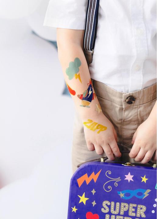 Image du produit Partydeco Tattoo Set Flugzeug